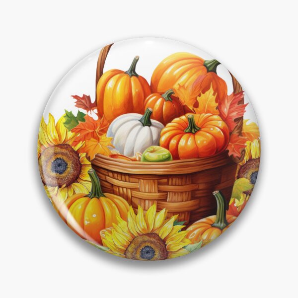 Item preview, Basket of Pumpkins Welcoming Fall designed and sold by CGCreatives.