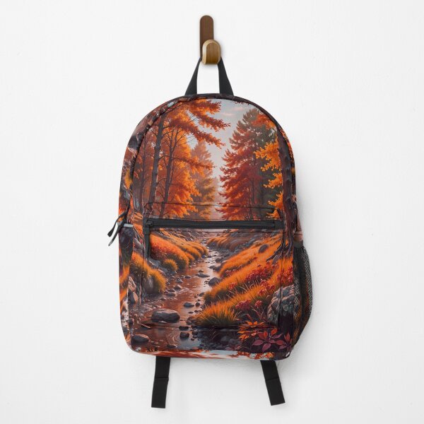 Item preview, Peaceful Stream Autumn Forest Landscape designed and sold by TheArtOfPat.