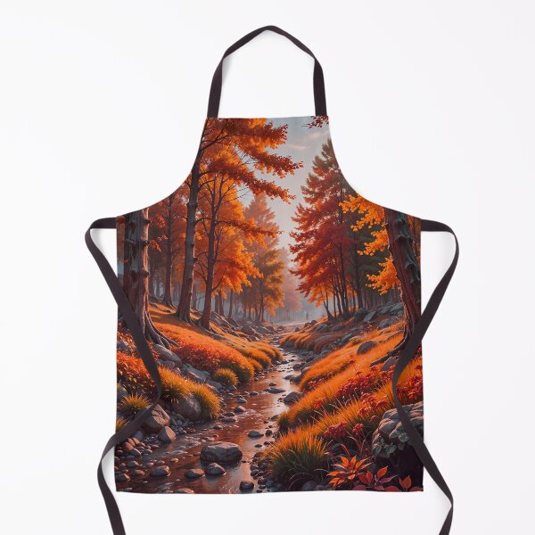 Item preview, Peaceful Stream Autumn Forest Landscape designed and sold by TheArtOfPat.