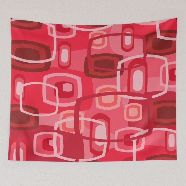 Item preview, Retro Red and Pink Pattern designed and sold by Andrew  Hitchen.