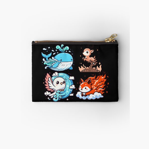 Item preview, 4 Elements Fusion with 4 Animals (Whale-Water, Deer-Earth, Fox-Fire, Eagle-Air) designed and sold by bhoomin7.