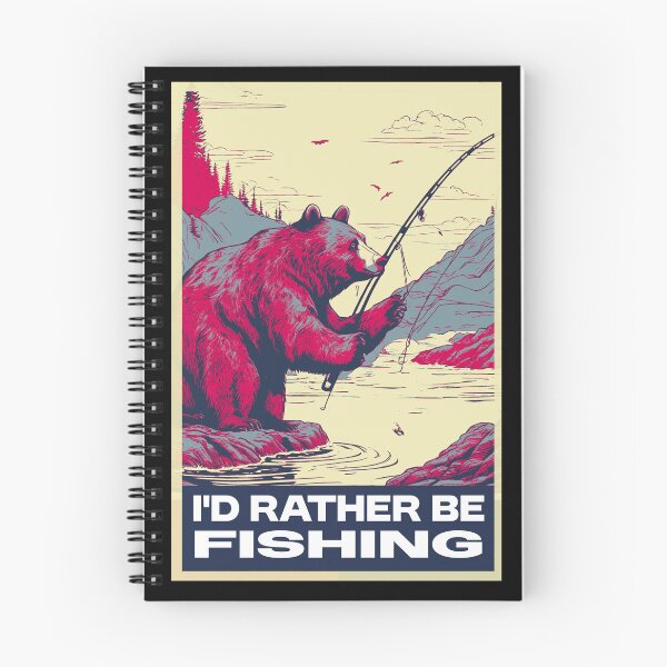 Item preview, Funny Bear Fishing I'd Rather Be Fishing designed and sold by TrueArtsStore.