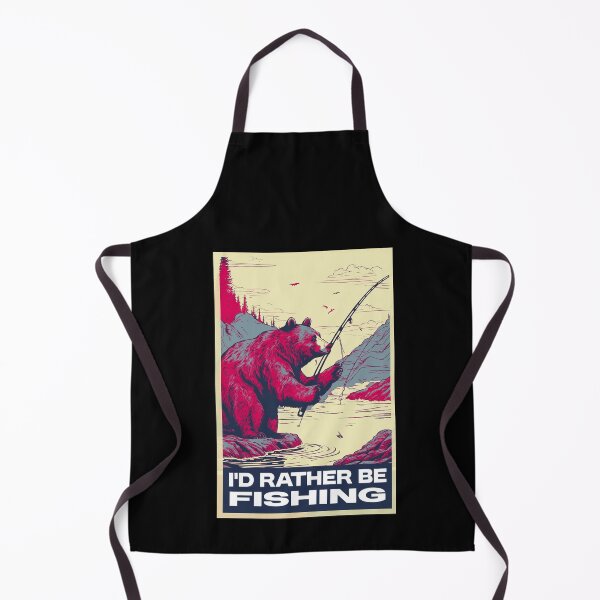 Item preview, Funny Bear Fishing I'd Rather Be Fishing designed and sold by TrueArtsStore.