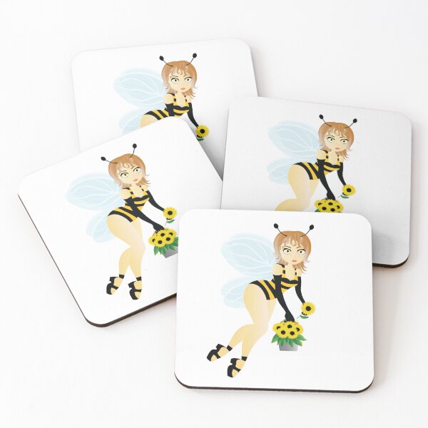 Item preview, Sunflower bee girl designed and sold by MALVU.