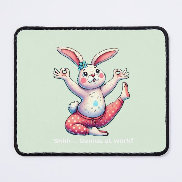 Item preview, Funny Yoga Bunny Poses designed and sold by CreationbyNiki.
