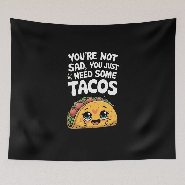 Item preview, Cheer Up with Tacos: A Cute and Fun Taco Illustration designed and sold by love3617.