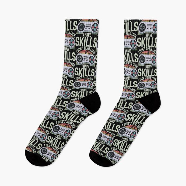Item preview, Vintage RETRO style I DON'T NEED LUCK I HAVE SKILLS- MOTIVATIONAL QUOTE INSPIRING GAMER designed and sold by FEBRICAST.