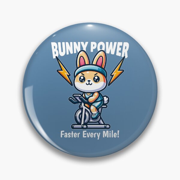 Item preview, Bunny Power, Faster Every Mile! designed and sold by Lisetta Collection.