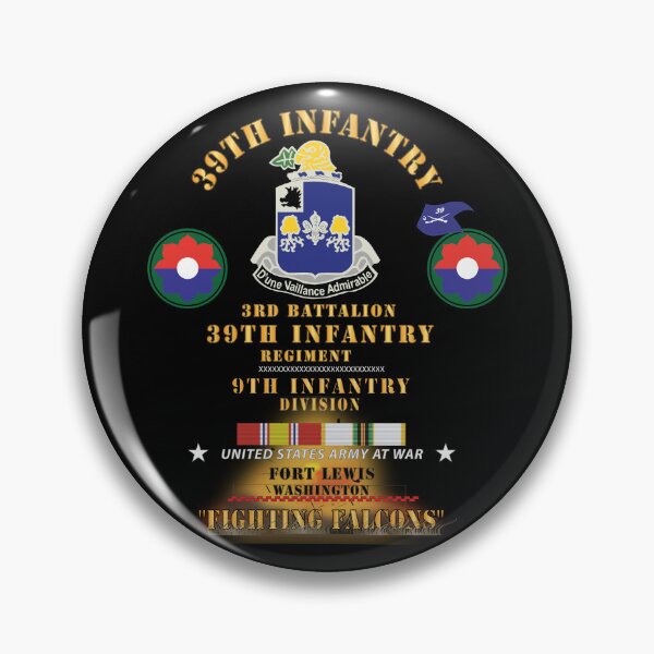 Item preview, 3rd Bn 39th Infantry - 9th  Infantry Div - Ft Lewis, WA  - Fighting Falcons  w COLD SVC  X 300 designed and sold by Military Insignia Products.