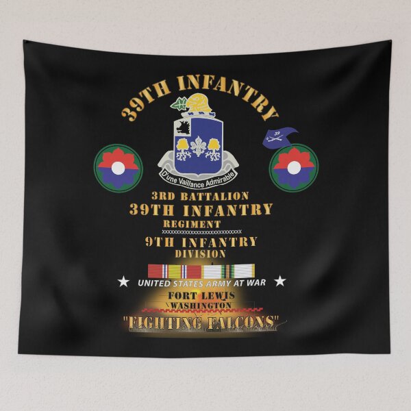 Item preview, 3rd Bn 39th Infantry - 9th  Infantry Div - Ft Lewis, WA  - Fighting Falcons  w COLD SVC  X 300 designed and sold by Military Insignia Products.