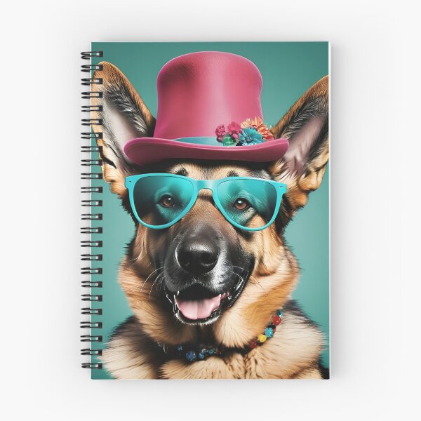 Item preview, Floral Hat German Shepherd: Stylish and Fun designed and sold by QuickPick Store.