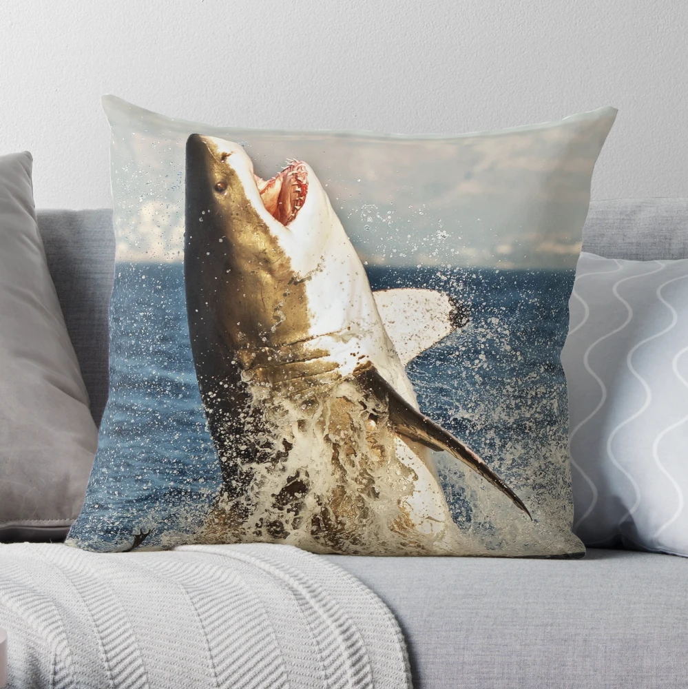 Shark store throw pillow