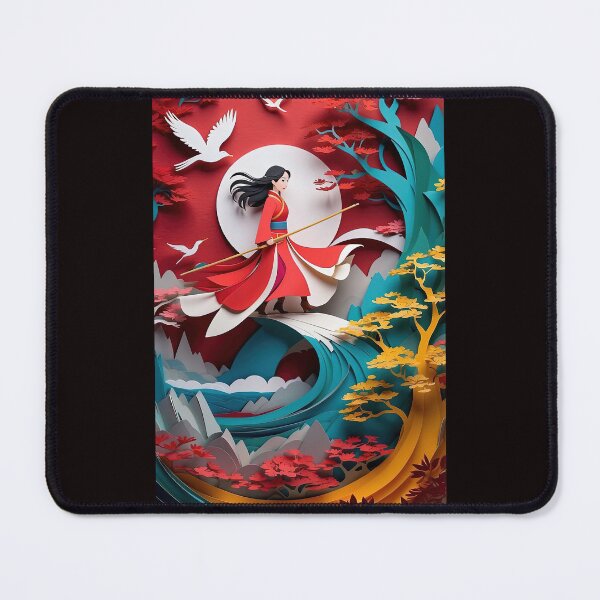 Item preview, Scene Cutout Creation Inspired by the Character and legend of Mulan designed and sold by NeoAntique-Art.