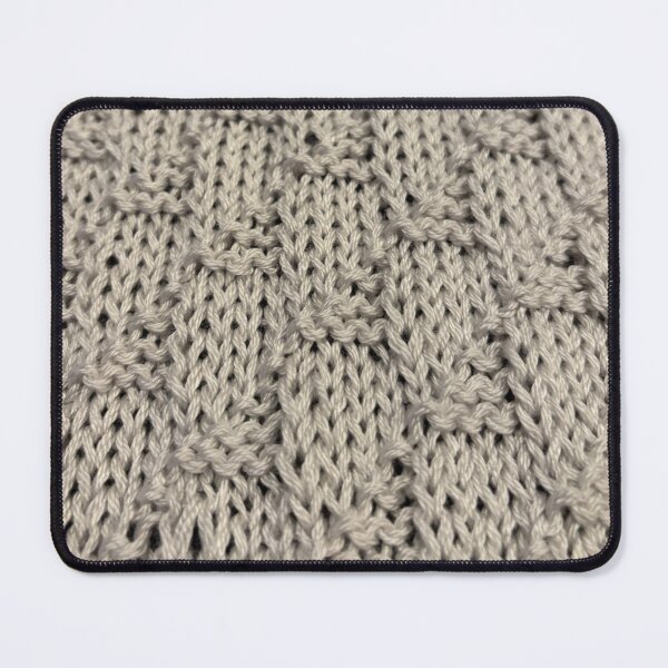 Item preview, light gray triangle knit blanket designed and sold by thebentknitter.
