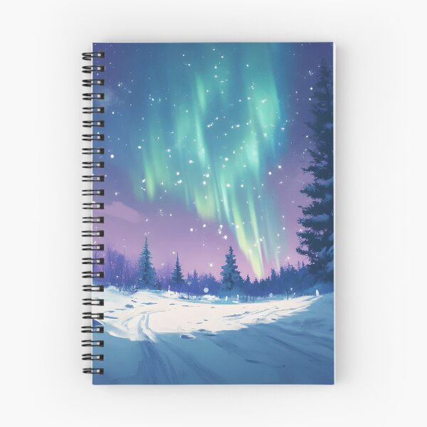 Item preview, Northern Lights Over Snowy Landscape designed and sold by Alin Richard Iovănuț.