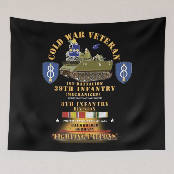 Item preview, Cold War Vet - 1st Bn 39th Infantry - 8th Infantry Div - Baumholder FRG - M113 APC  - Fighting Falcons  w COLD SVC  X 300 designed and sold by Military Insignia Products.