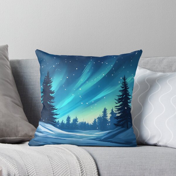 Item preview, Northern Lights Over Snowy Landscape designed and sold by Alin Richard Iovănuț.