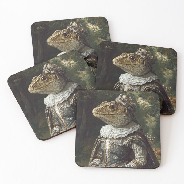 Item preview, Portrait of the Queen as a lizard designed and sold by jenrenaissance.
