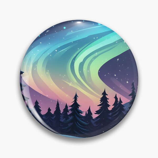 Item preview, Northern Lights Over Snowy Landscape designed and sold by Alin Richard Iovănuț.