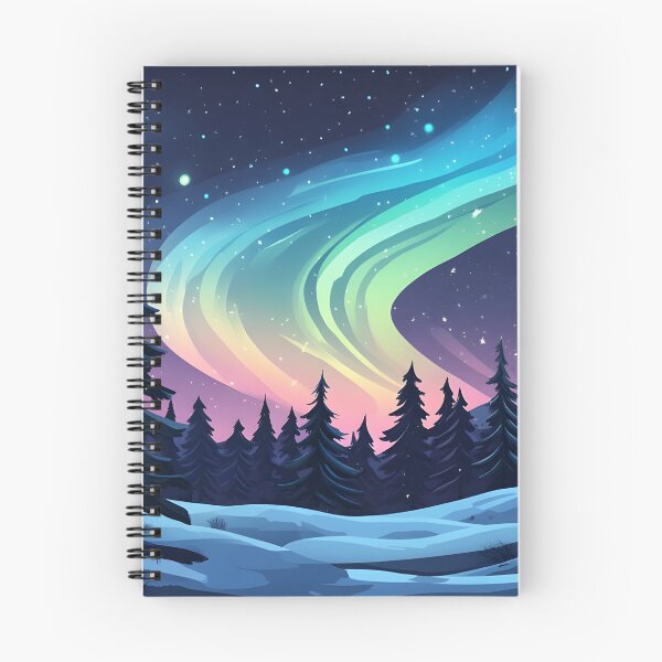 Item preview, Auroras boreales sobre un paisaje nevado designed and sold by Alin Richard Iovănuț.