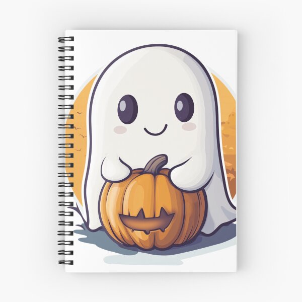 Item preview, Ghost with pumpkin designed and sold by Proteinmalac.