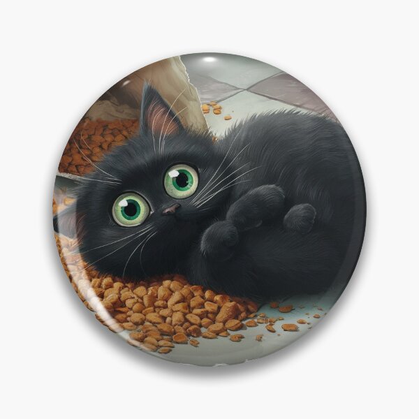 Item preview, Messy cat - Food in the kitchen designed and sold by lavka-xd.