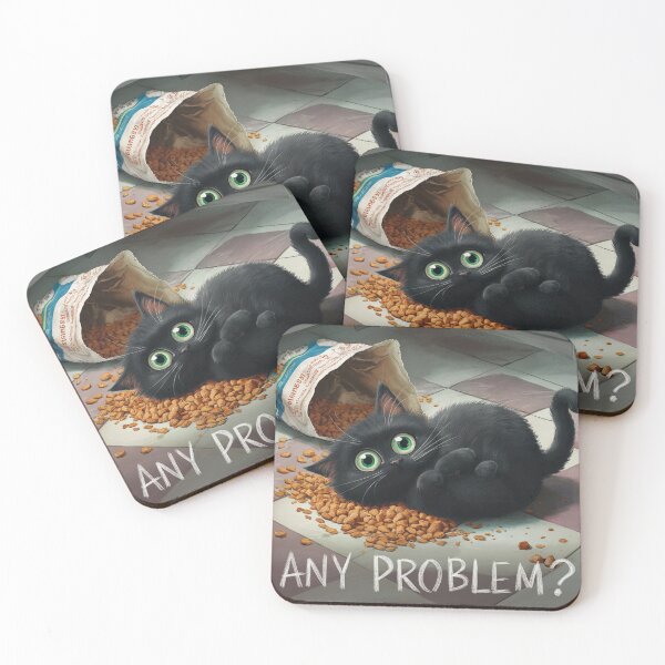 Item preview, Messy cat - Food in the kitchen designed and sold by lavka-xd.