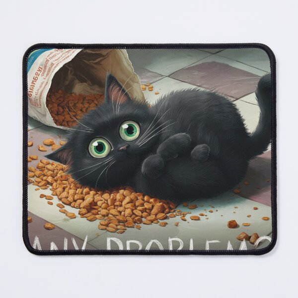 Item preview, Messy cat - Food in the kitchen designed and sold by lavka-xd.