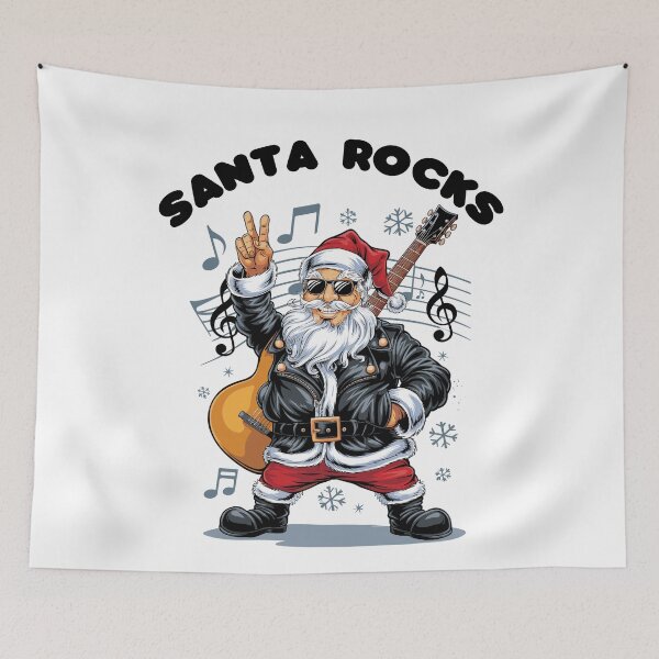 Item preview, Rockin' Santa Claus - Holiday Rebel designed and sold by paulo silveira.