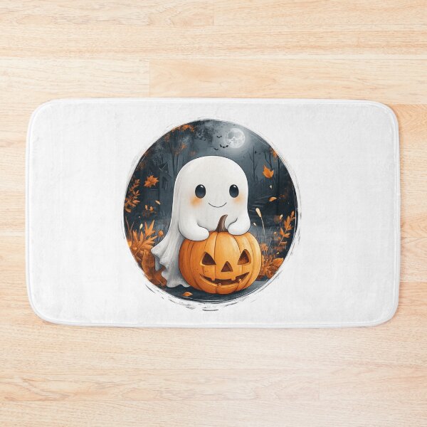 Item preview, Ghost with pumpkin designed and sold by Proteinmalac.