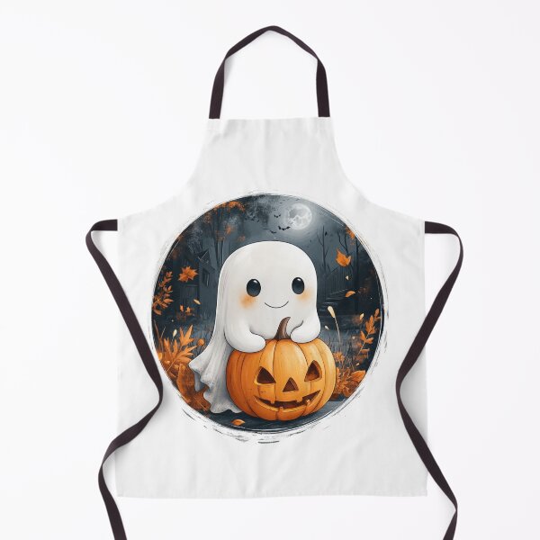 Item preview, Ghost with pumpkin designed and sold by Proteinmalac.