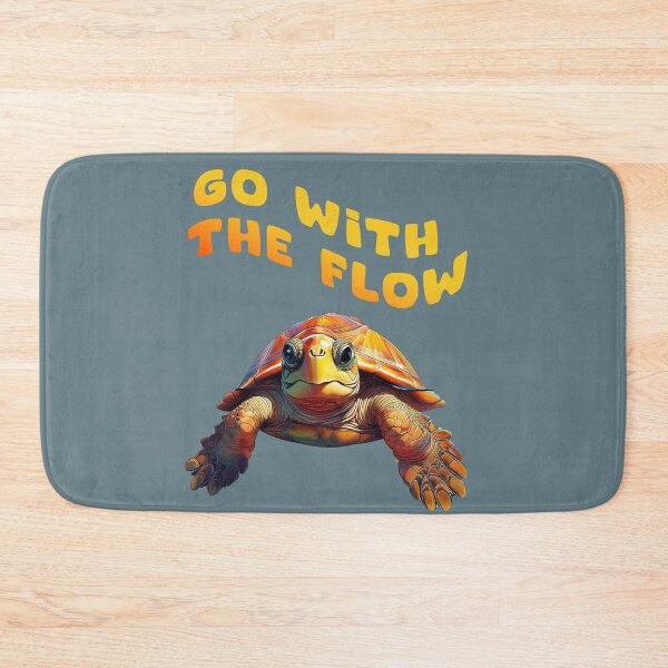 Item preview, GO WITH THE FLOW Tortoise sea lovers designed and sold by La Loca.