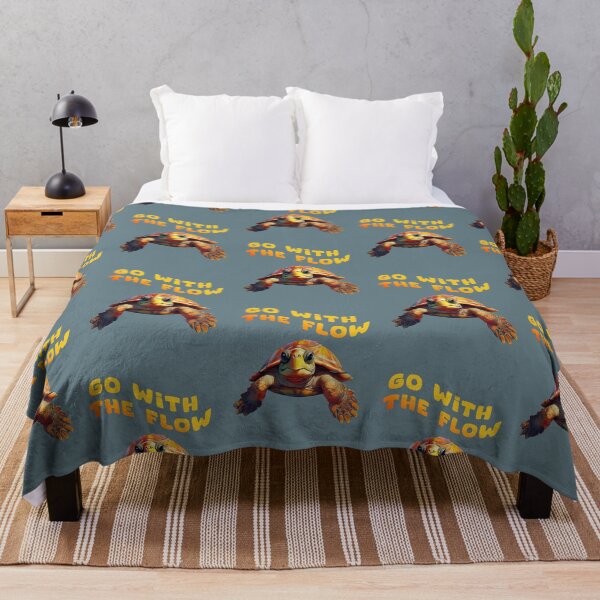 Item preview, GO WITH THE FLOW Tortoise sea lovers designed and sold by La Loca.