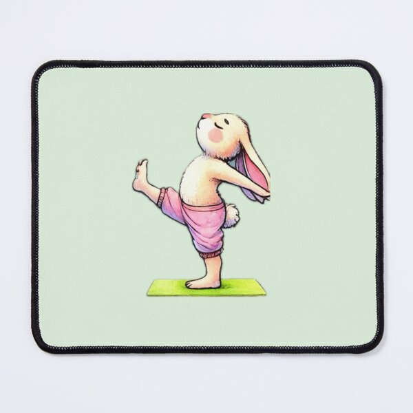 Item preview, Funny Yoga Bunny Poses designed and sold by CreationbyNiki.