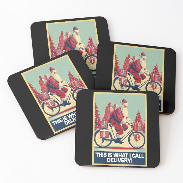 Item preview, Santa Claus Riding A Bicycle Funny Christmas designed and sold by TrueArtsStore.