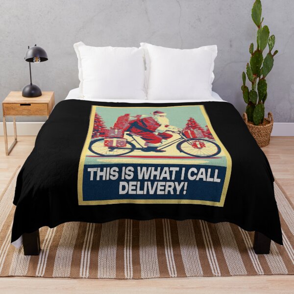 Item preview, Santa Claus Riding A Bicycle Funny Christmas designed and sold by TrueArtsStore.