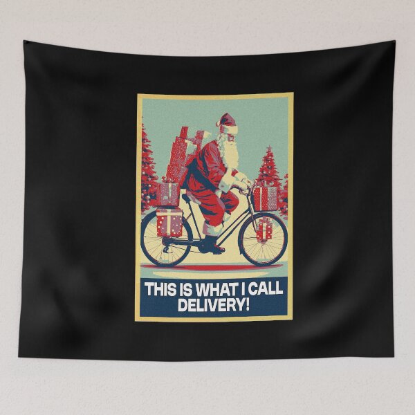 Item preview, Santa Claus Riding A Bicycle Funny Christmas designed and sold by TrueArtsStore.