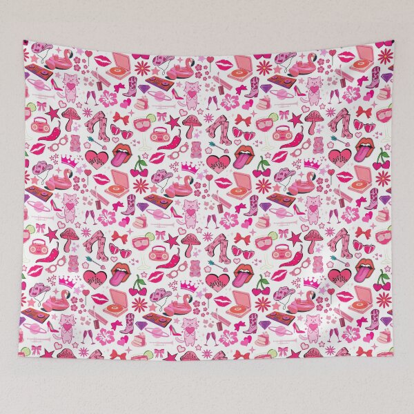 Item preview, Funky pink pattern print designed and sold by RainbowVelvet.