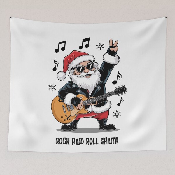 Item preview, Rock and Roll Santa Claus - Holiday Rebel designed and sold by paulo silveira.