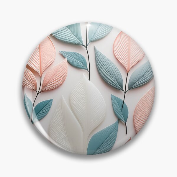 Item preview, A sleek, contemporary pattern design with simple, geometric leaf shapes in muted colors. designed and sold by HEMRO.