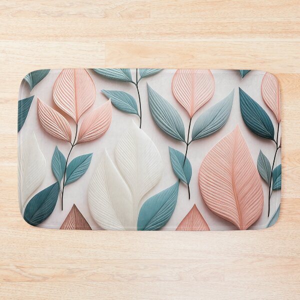 Item preview, A sleek, contemporary pattern design with simple, geometric leaf shapes in muted colors. designed and sold by HEMRO.