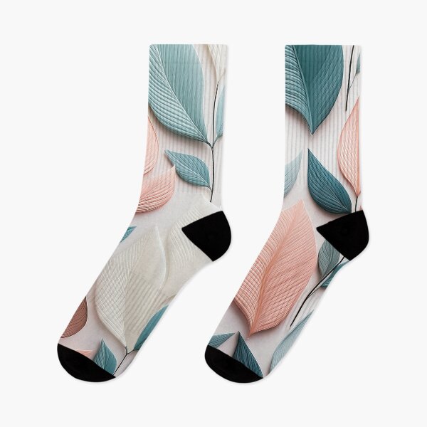 Item preview, A sleek, contemporary pattern design with simple, geometric leaf shapes in muted colors. designed and sold by HEMRO.