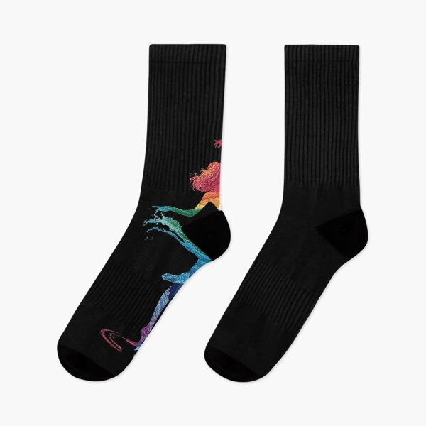 Item preview, Vibrant Rainbow Silhouette of a Graceful Dancer designed and sold by love3617.