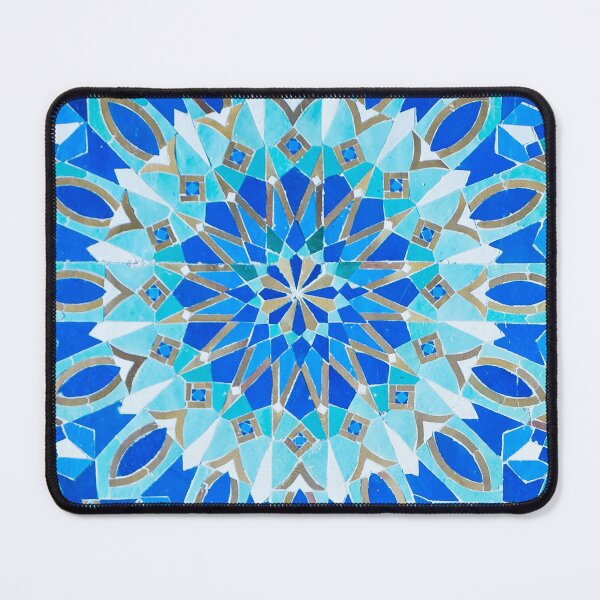 Item preview, Moroccan Tile - Zellige Wall II Cobalt designed and sold by TRVLR Designs.
