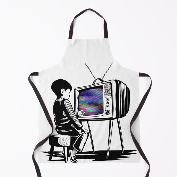 Artikelvorschau, Junge und Vintage-Fernseher entworfen und verkauft von MariaPencilArt.