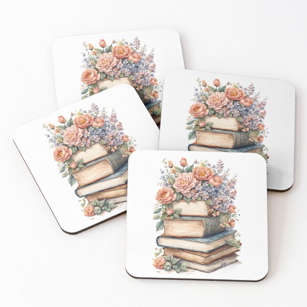 Item preview, Whimsical Dreamcore Floral Book Stack designed and sold by Mechanical-Artt.