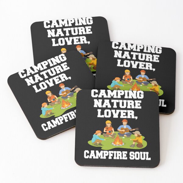 Item preview, Campista feliz Amante de la naturaleza, campamento divertido, alma de fogata designed and sold by fantasticdesign.