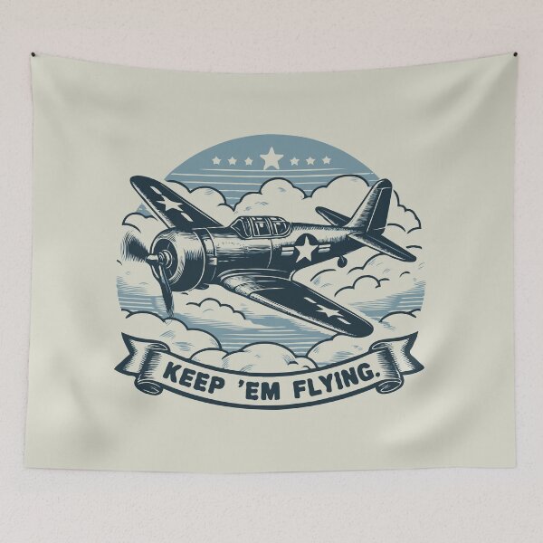 Item preview, Patriotic Warbird, Classic Aviation Art designed and sold by Creative Magia.