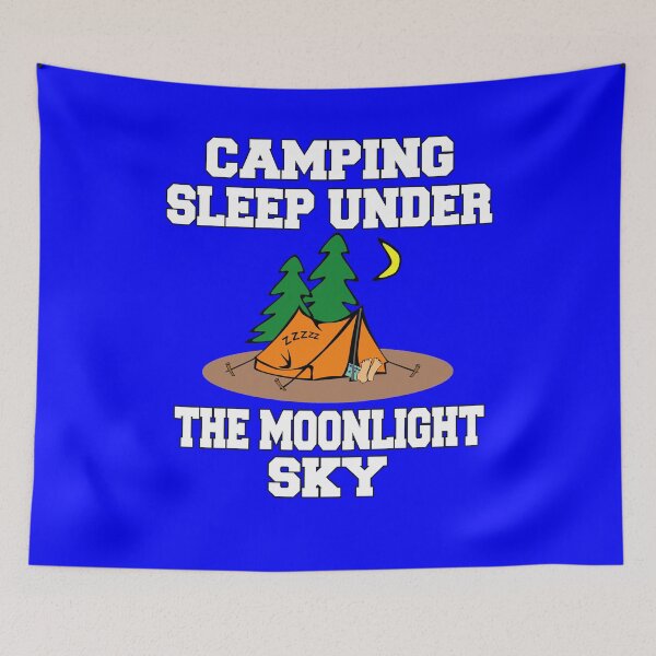 Item preview, Happy Camper Funny Camping Sleep Under The Moonlight Sky designed and sold by fantasticdesign.