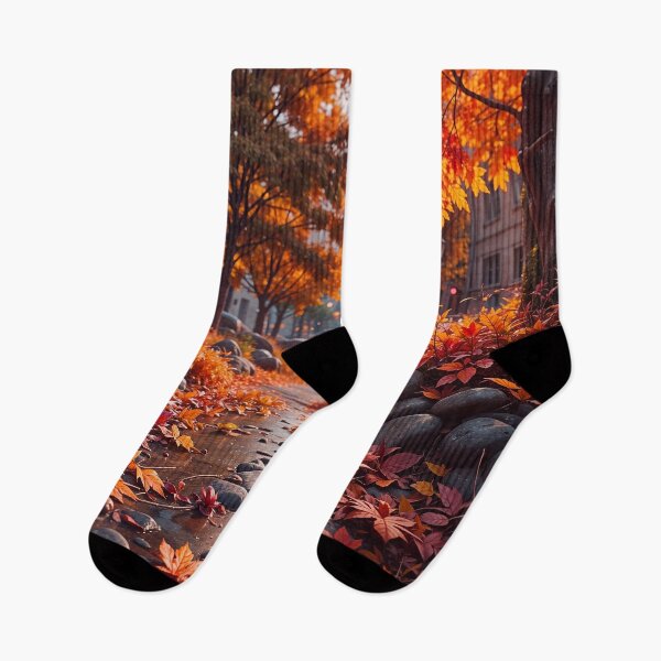 Item preview, Peaceful Autumn City Landscape designed and sold by TheArtOfPat.